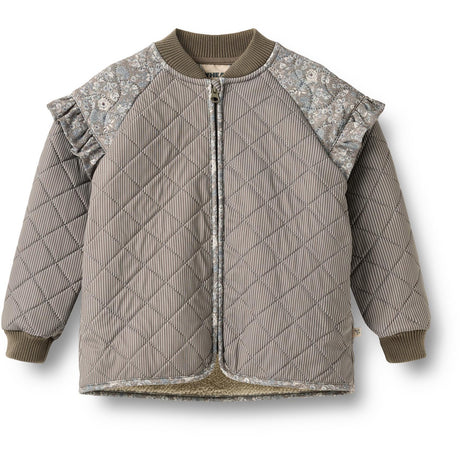 Wheat Brown Stripe Thermo Jacket Ellas