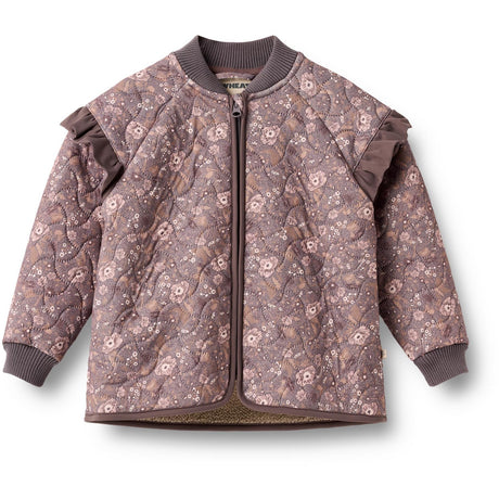 Wheat Purple Stone Flowers Thermo Jacket Ellas