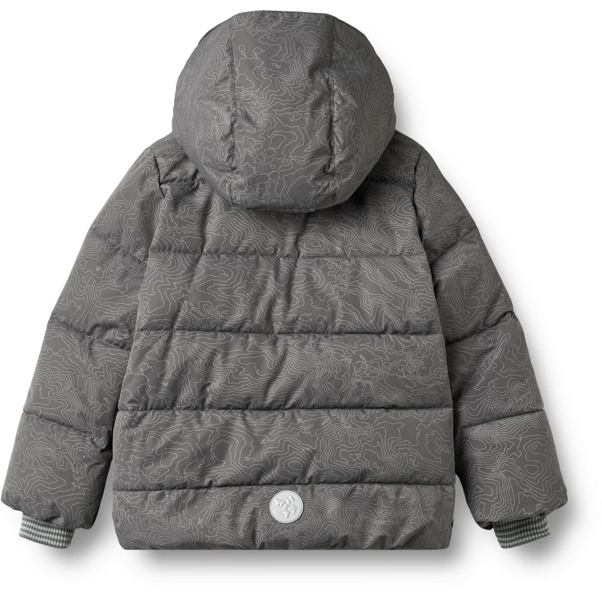 Wheat Dark Reflective Map Puffer Jacket Gael