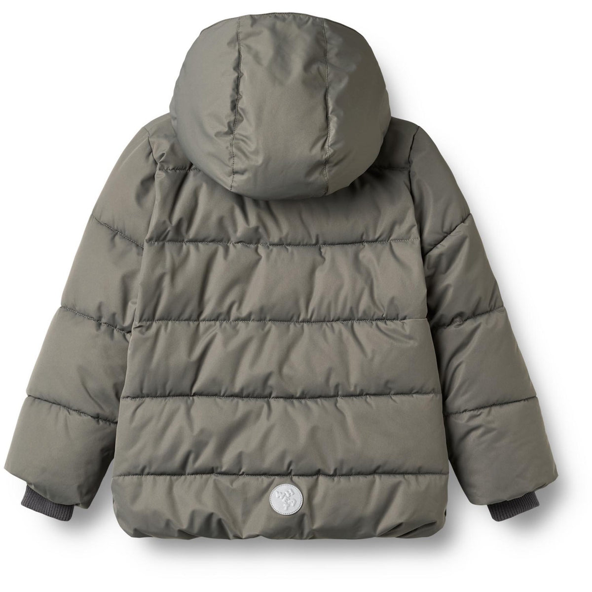 Wheat Grey Metal Puffer Jacket Gael