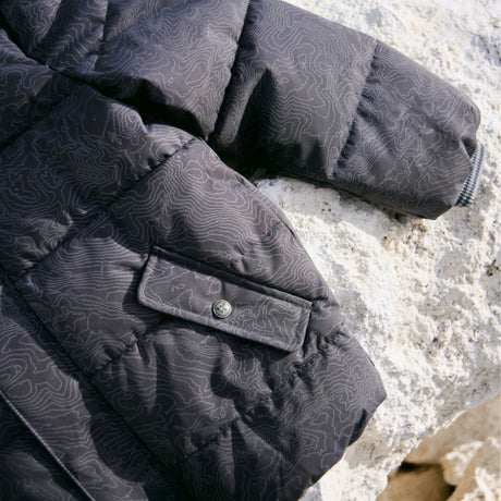Wheat Dark Reflective Map Puffer Jacket Gael