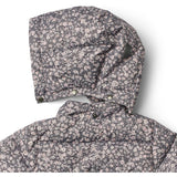 Wheat Dark Charcoal Flowers Puffer Jacket Eli