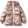 Wheat Golden Flowers Puffer Jacket Eli