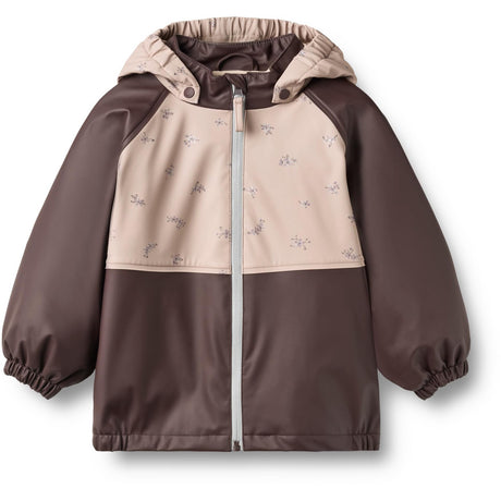 Wheat Chocolate Plum Thermo Rain Jacket Ajojo