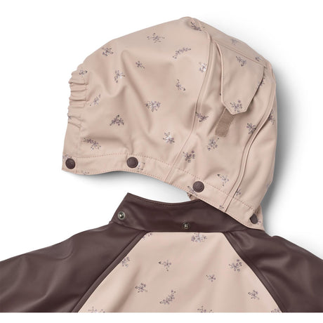 Wheat Chocolate Plum Thermo Rain Jacket Ajojo