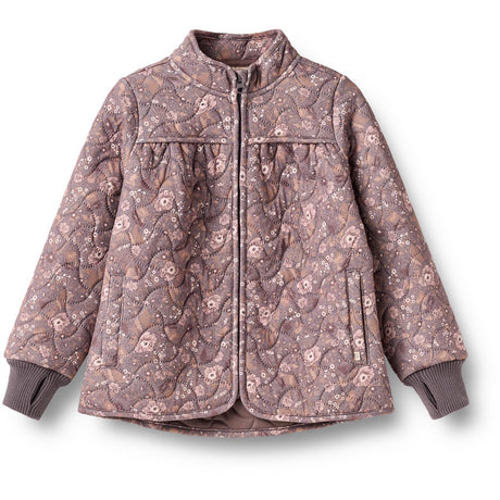 Wheat Purple Stone Flowers Thermo Jacket Thilde