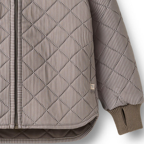 Wheat Brown Stripe Thermo Jacket Loui