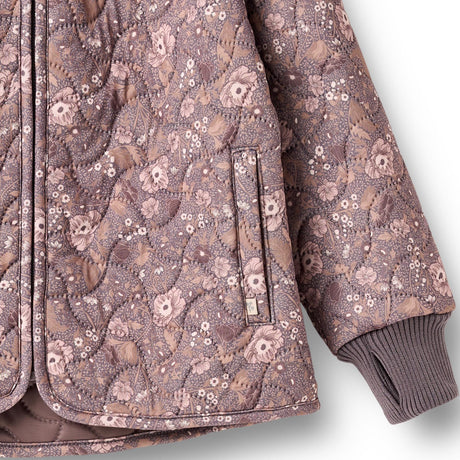 Wheat Purple Stone Flowers Thermo Jacket Thilde