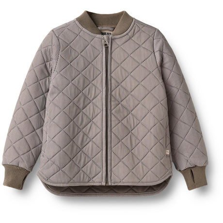 Wheat Brown Stripe Thermo Jacket Loui