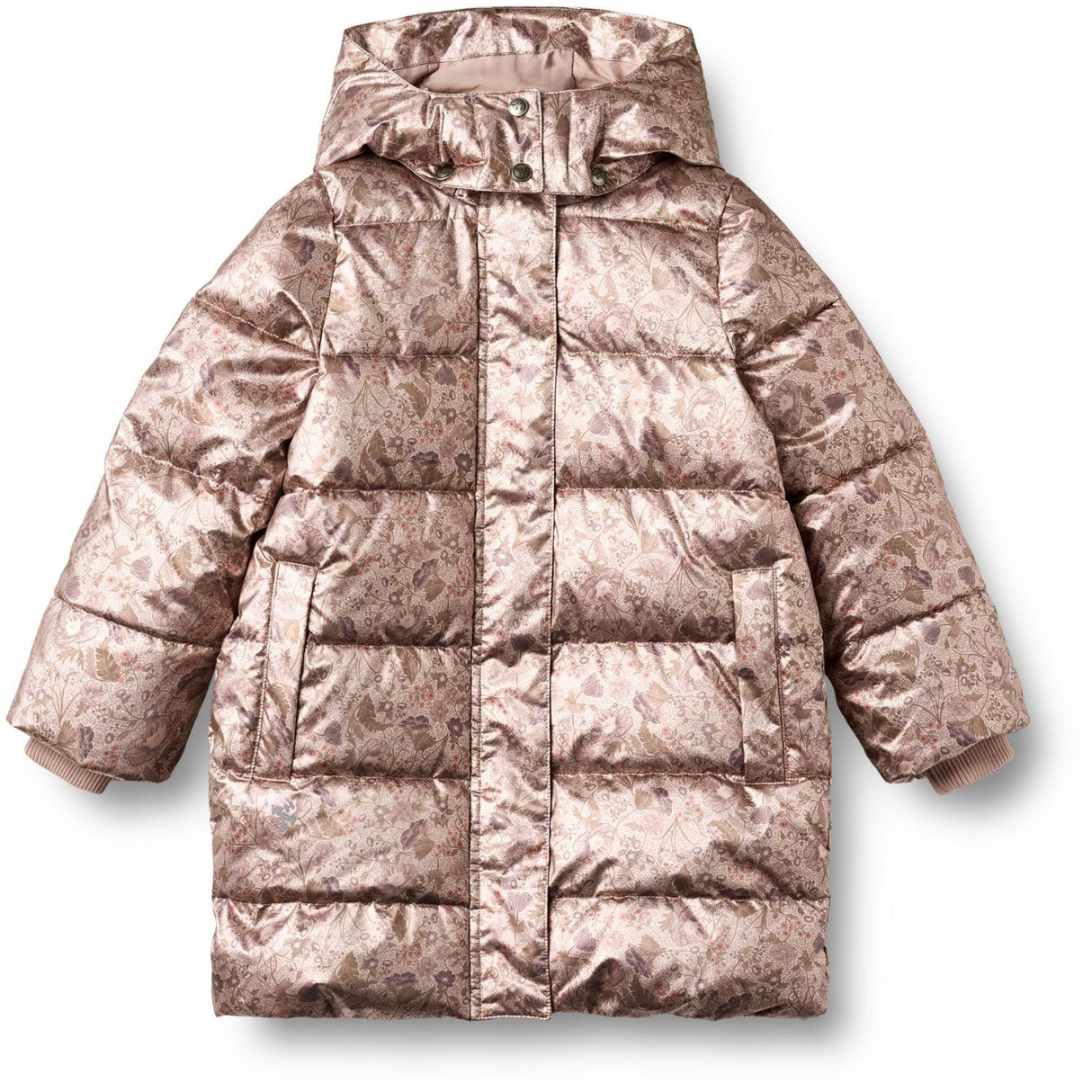 Wheat Golden Flowers Puffer Coat Yrsa