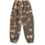 Wheat Dry Wood Jacquard Fleece Pants Suun