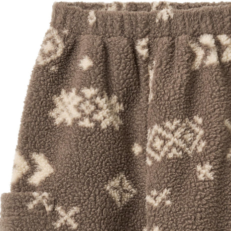 Wheat Dry Wood Jacquard Fleece Pants Suun