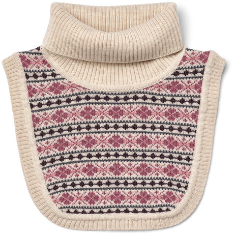 Wheat Eggshell Jacquard Neckwarmer Majo