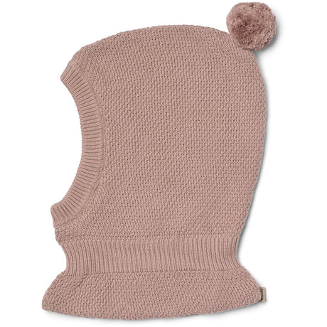 Wheat Dry Rose Knit Balaclava Pomi
