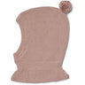 Wheat Dry Rose Knit Balaclava Pomi