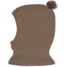 Wheat Dry Wood Knit Balaclava Pomi