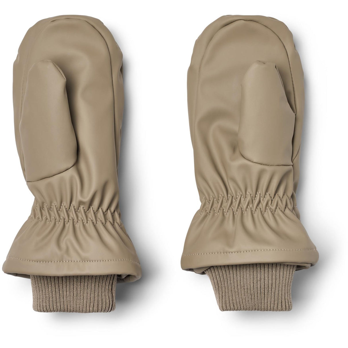 Wheat Grey Stone Winter Mittens Stormy