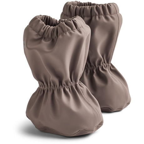 Wheat Plum Truffle Rain Booties Como