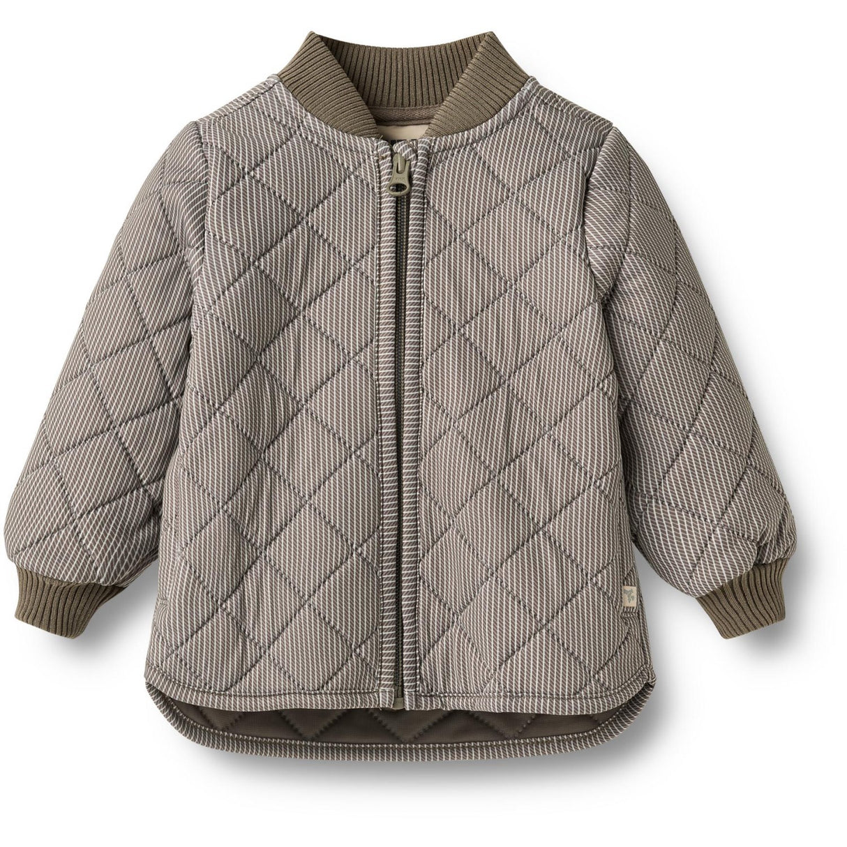 Wheat Brown Stripe Thermo Jacket Loui