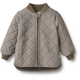 Wheat Brown Stripe Thermo Jacket Loui