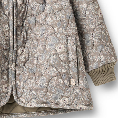 Wheat Grey Stone Flowers Thermo Jacket Thilde