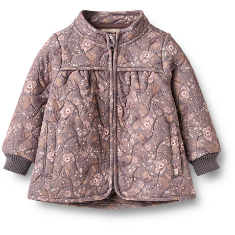 Wheat Purple Stone Flowers Thermo Jacket Thilde