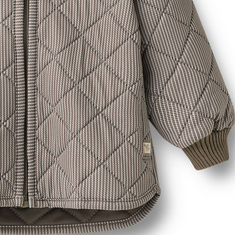 Wheat Brown Stripe Thermo Jacket Loui