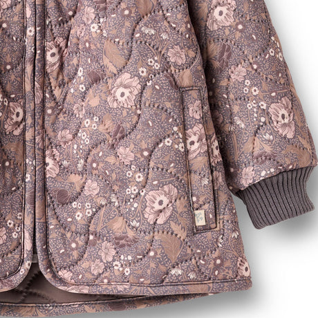 Wheat Purple Stone Flowers Thermo Jacket Thilde