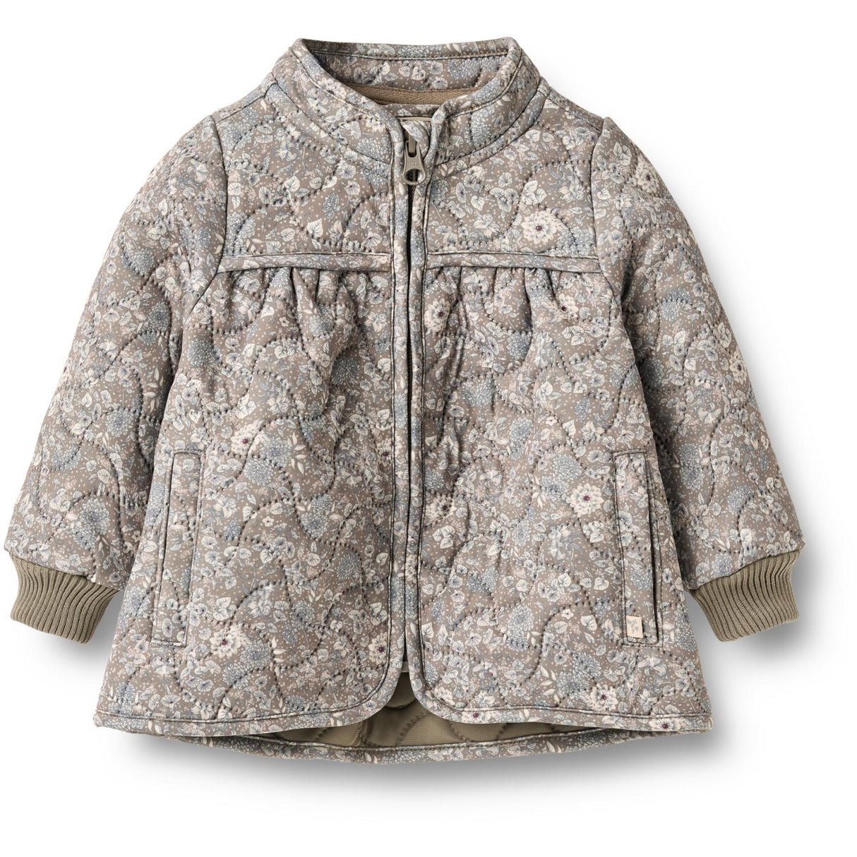 Wheat Grey Stone Flowers Thermo Jacket Thilde
