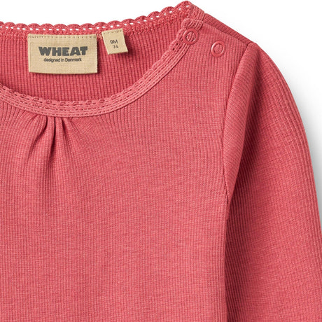 Wheat Raspberry Rib Body L/S Lotta