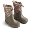 Wheat Dry Wood Snow Flowers Thermo Snowboot Drizzle