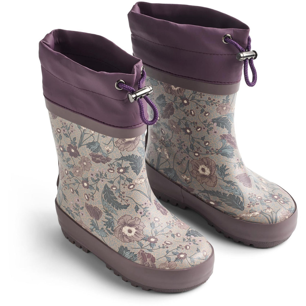 Wheat Soft Sand Flowers Rubber Boot Thermo