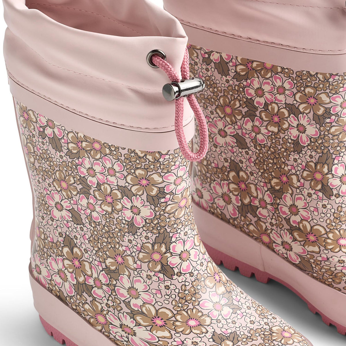 Wheat Dim Rose Flowers Rubber Boot Thermo