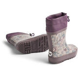 Wheat Soft Sand Flowers Rubber Boot Thermo