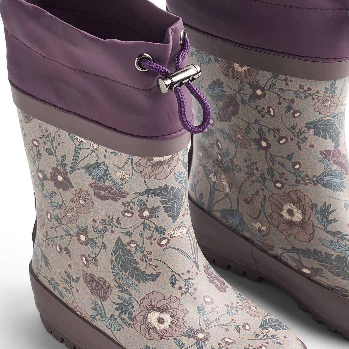 Wheat Soft Sand Flowers Rubber Boot Thermo