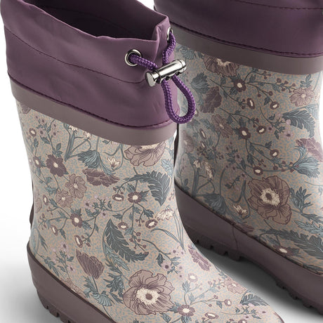 Wheat Soft Sand Flowers Rubber Boot Thermo