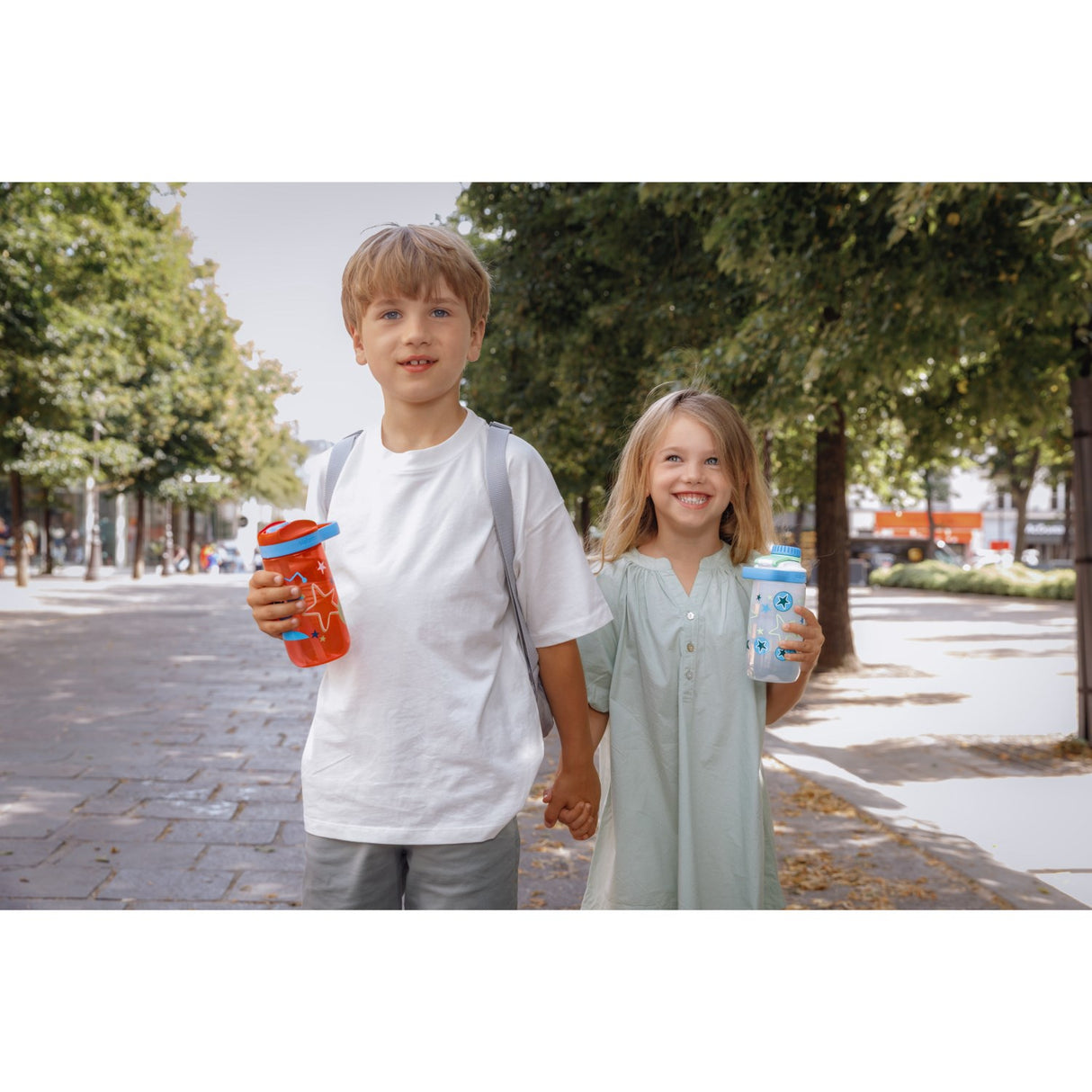Sistema Space Kitty – White Kids Design Easy Flow Chug 500ml