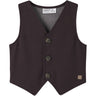 Name It Chocolate Plum Solid Nmmrobino Vest Unb