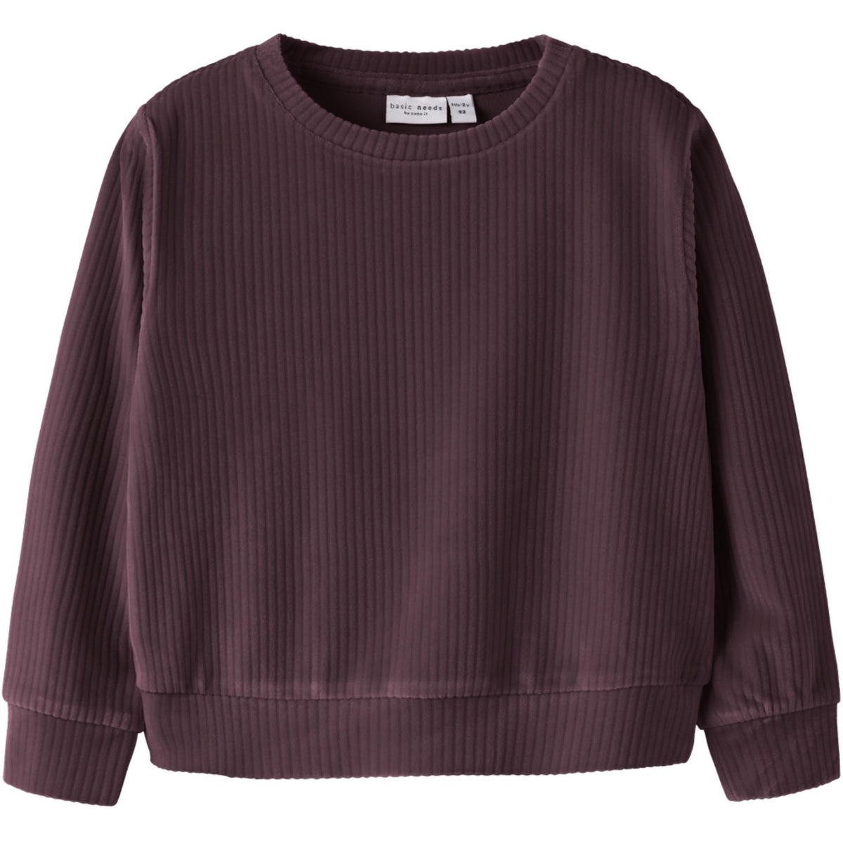 Name It Catawba Grape Nmfveloa Ls Velvet Short Top