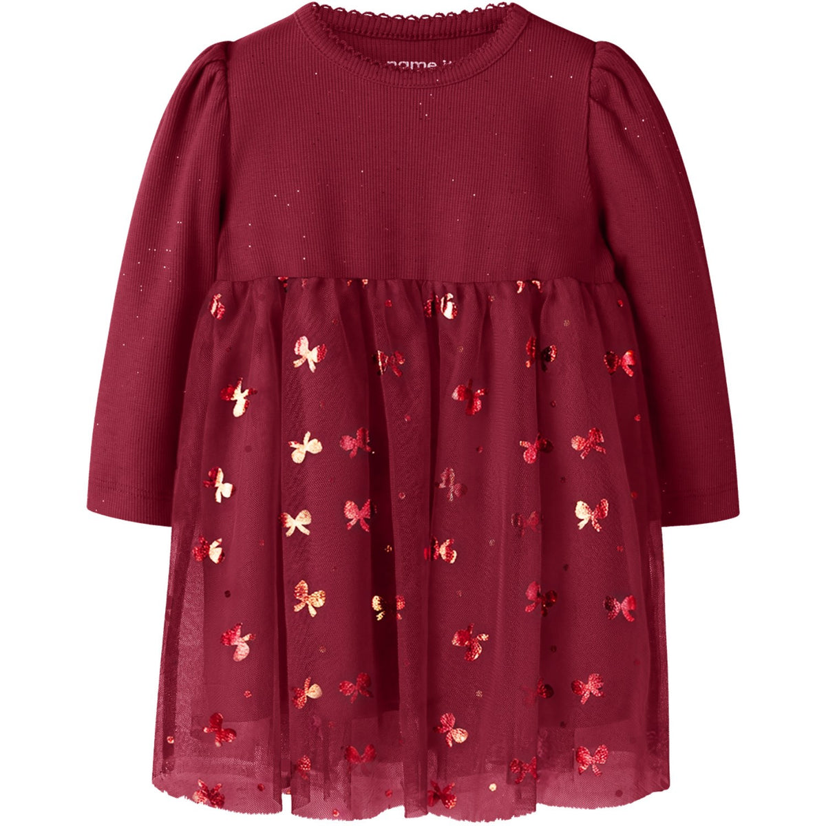 Name It Red Dahlia Nbfrosally Ls Dress