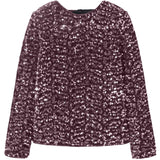 Name It Catawba Grape Nkfrusitta Ls Bow Blouse