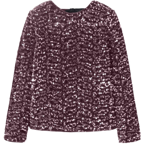 Name It Catawba Grape Nkfrusitta Ls Bow Blouse