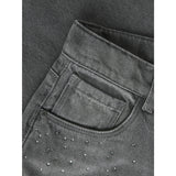 Name It Dark Grey Denim Nkfbella Wide Rhine Jeans 6608-Im