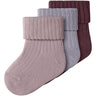 Name It Mauve Shadows Nbfnobba 3-Pack Socks