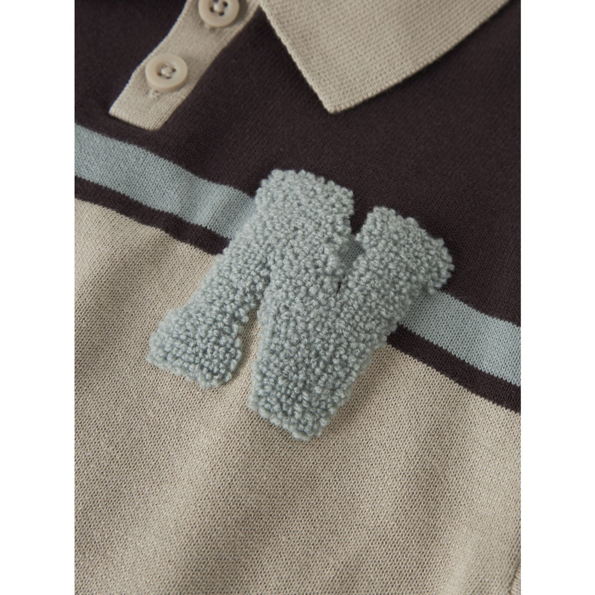 Name It Chocolate Plum With N Nmmral Ls Knit Polo