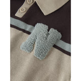 Name It Chocolate Plum With N Nmmral Ls Knit Polo