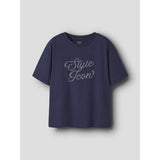 Name It Evening Blue Nkfroda Ss Rlx Top Box