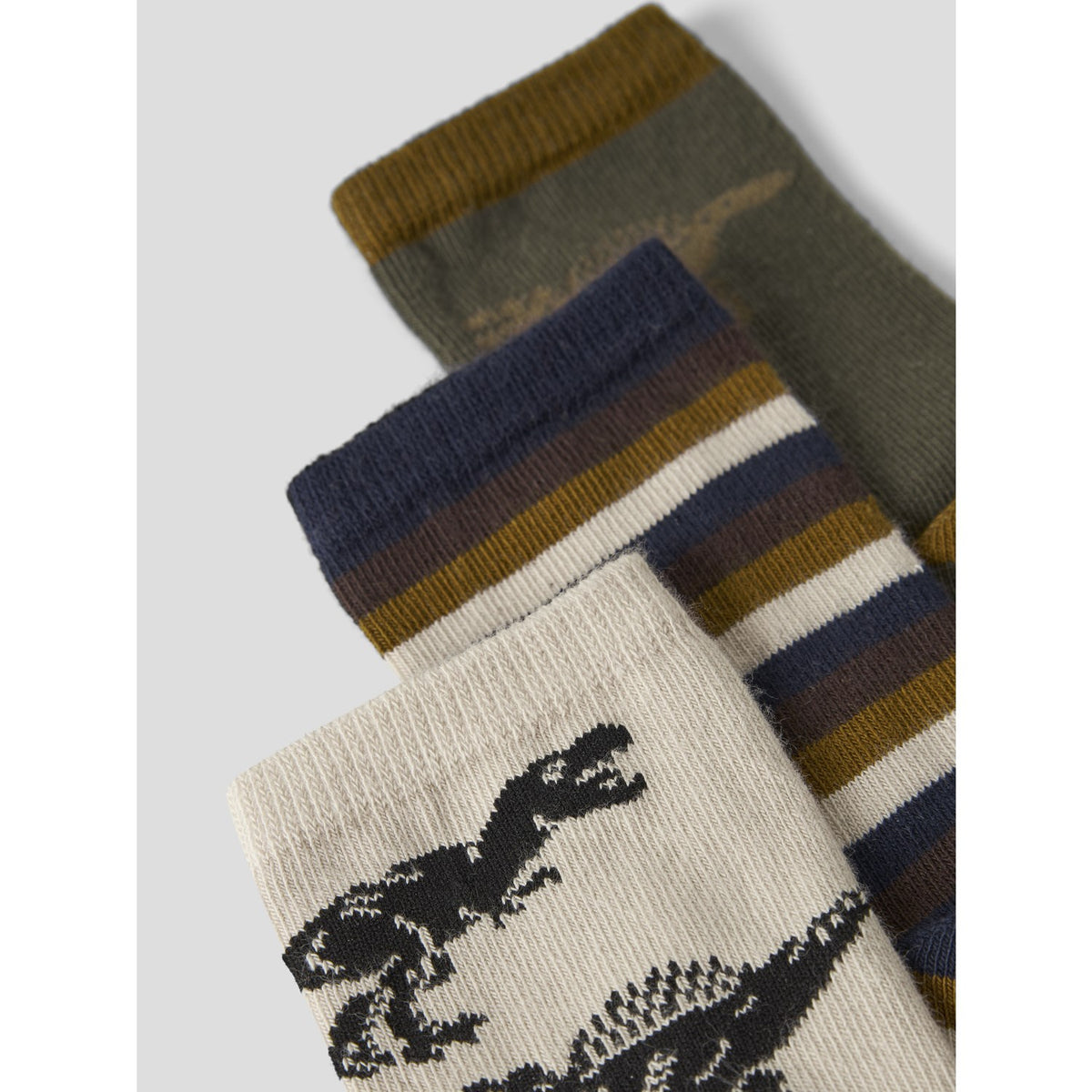 Name It Island Fossil Nmmreg 3-Pack Socks