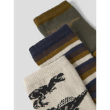 Name It Island Fossil Nmmreg 3-Pack Socks