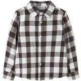 Name It Bright White Nmmralum Ls Nreg Check Shirt